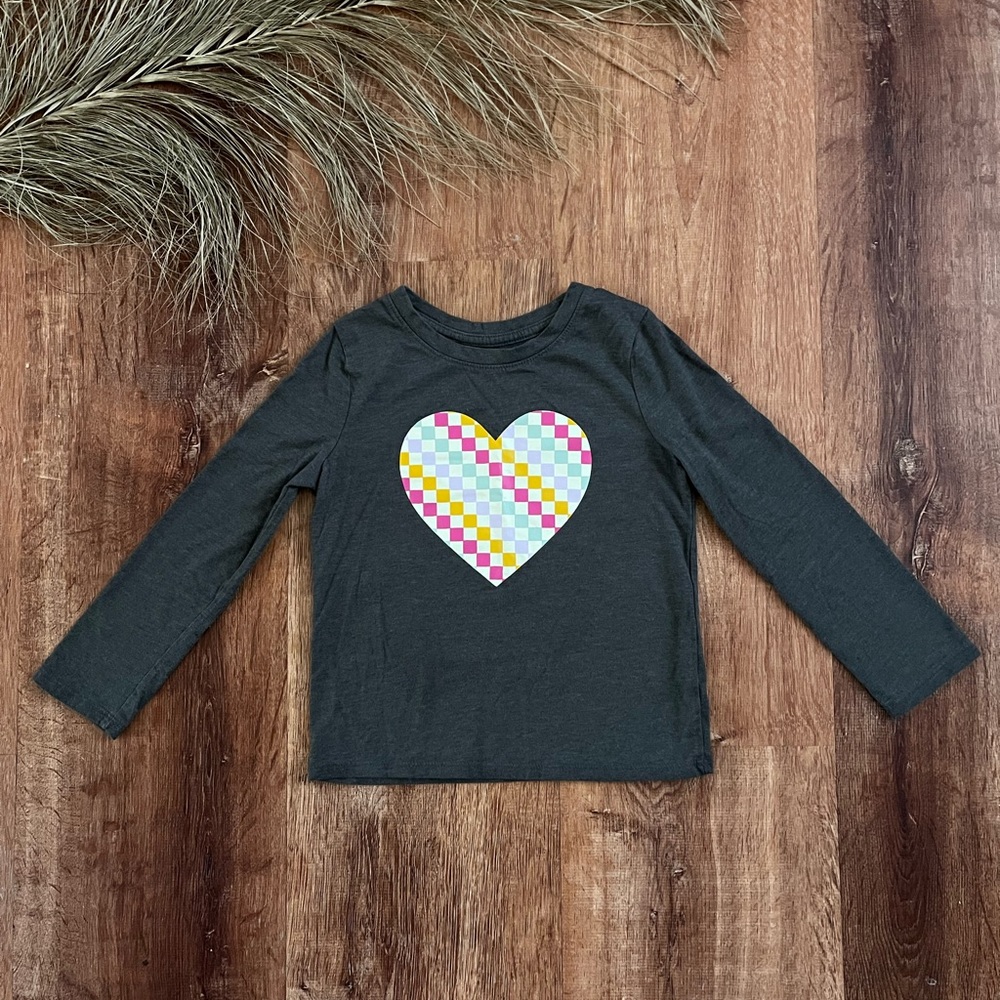 Cat&Jack checkered Heart 5T